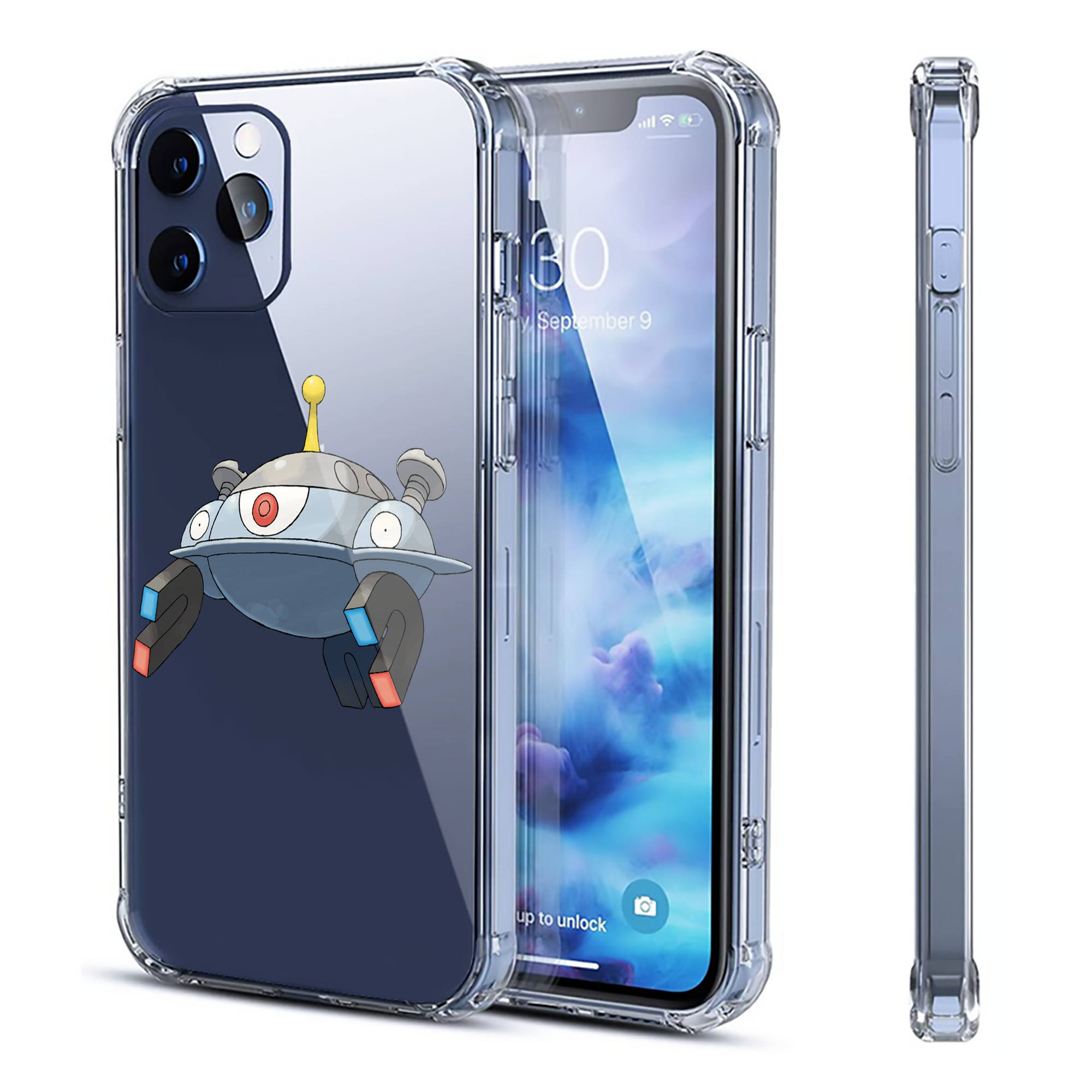 （画像用） ポケットモンスター Pokémon 【iPhone 12シリーズ対応】透明スマホケース（クリアソフトケース）